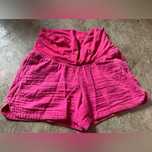 Old Navy Maternity Cotton Fuchsia Shorts